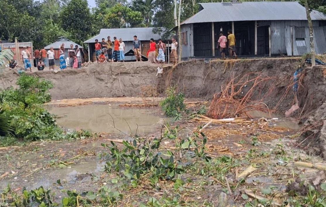 গাইবান্ধায় নদী ভাঙনে সাত শতাধিক পরিবার গৃহহীন